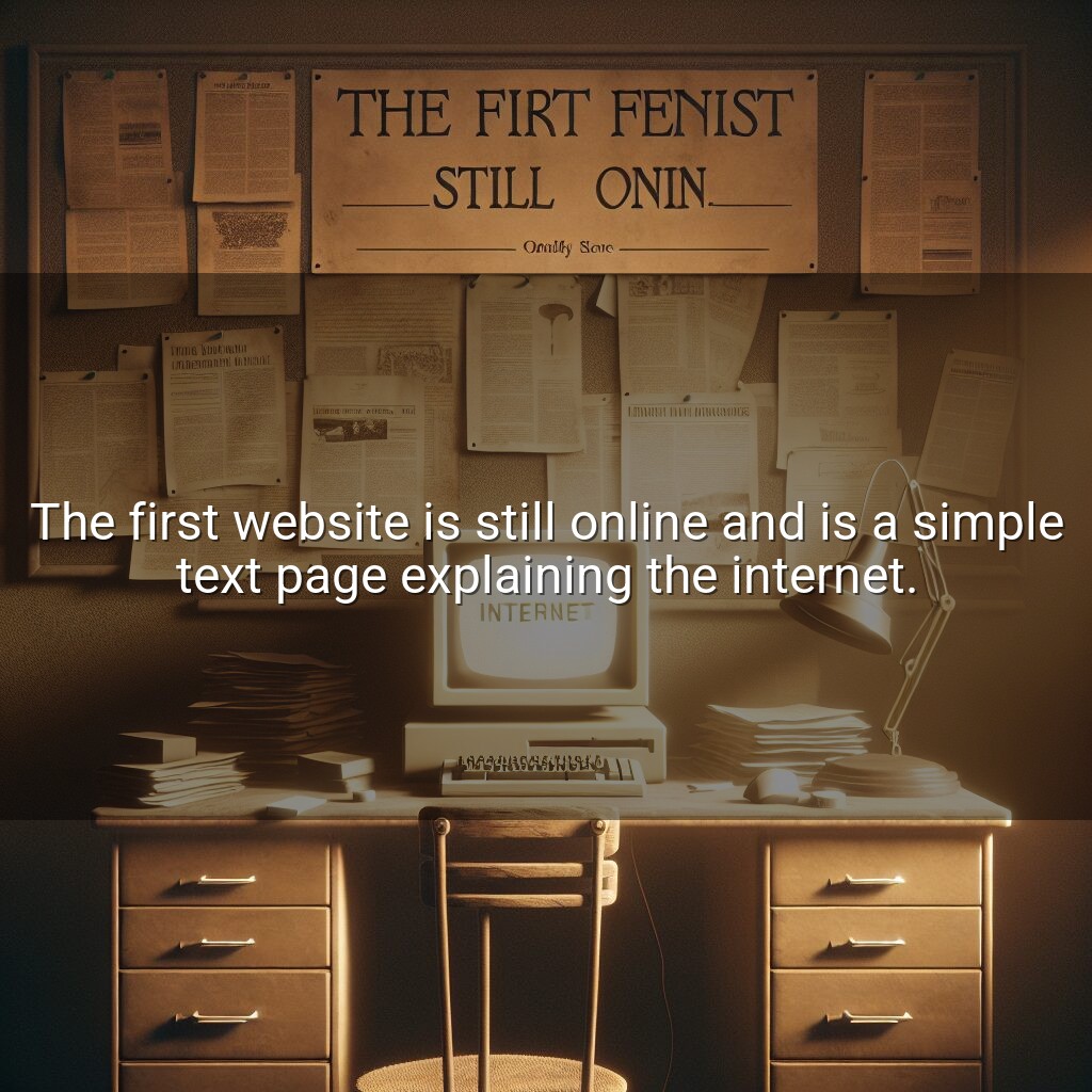 El primer sitio web: en línea e histórico