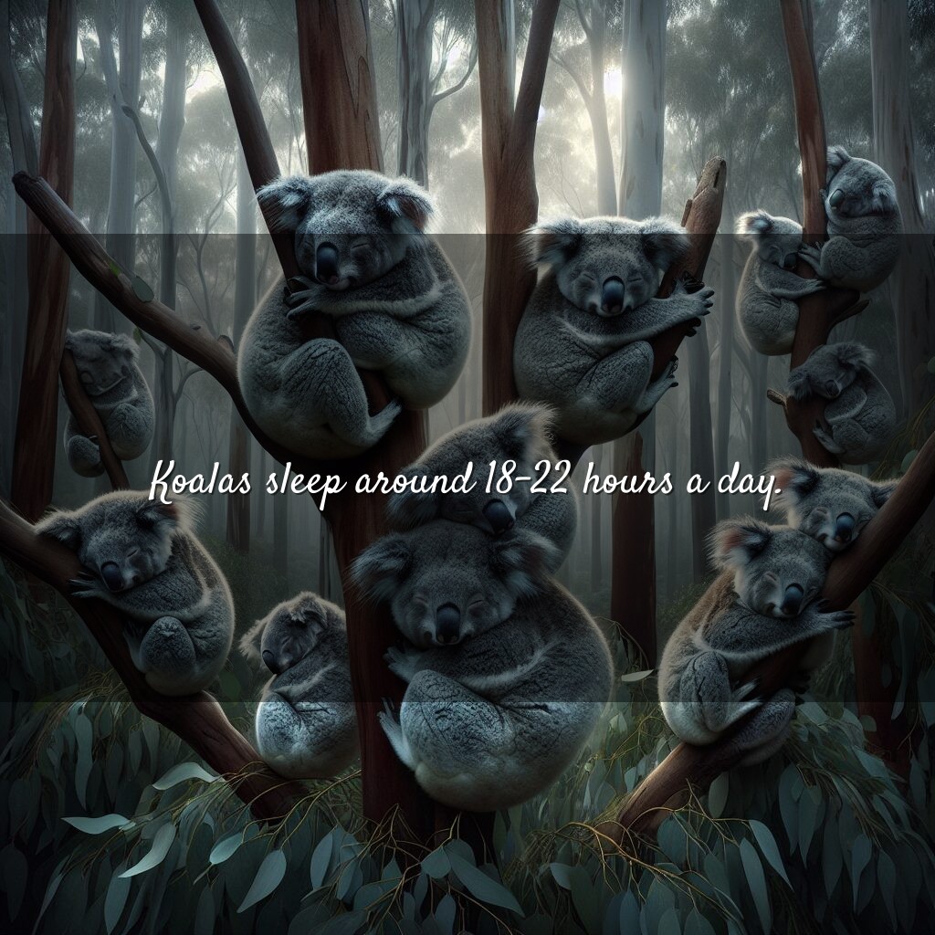 Por qué los koalas duermen entre 18 y 22 horas al día