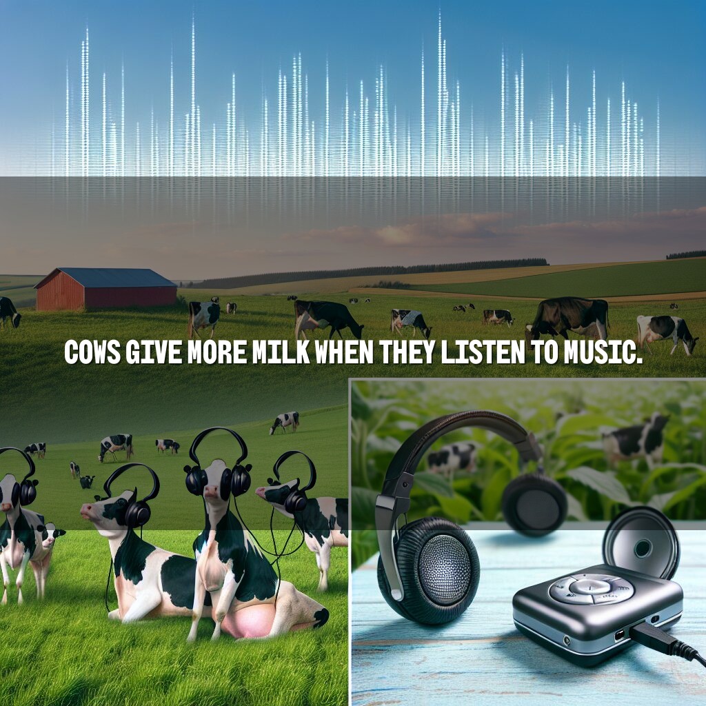 Las vacas dan más leche cuando escuchan música.