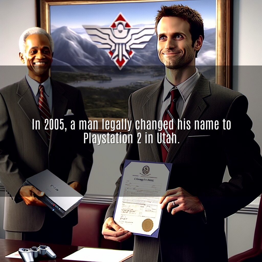 El hombre se convirtió legalmente en Playstation 2