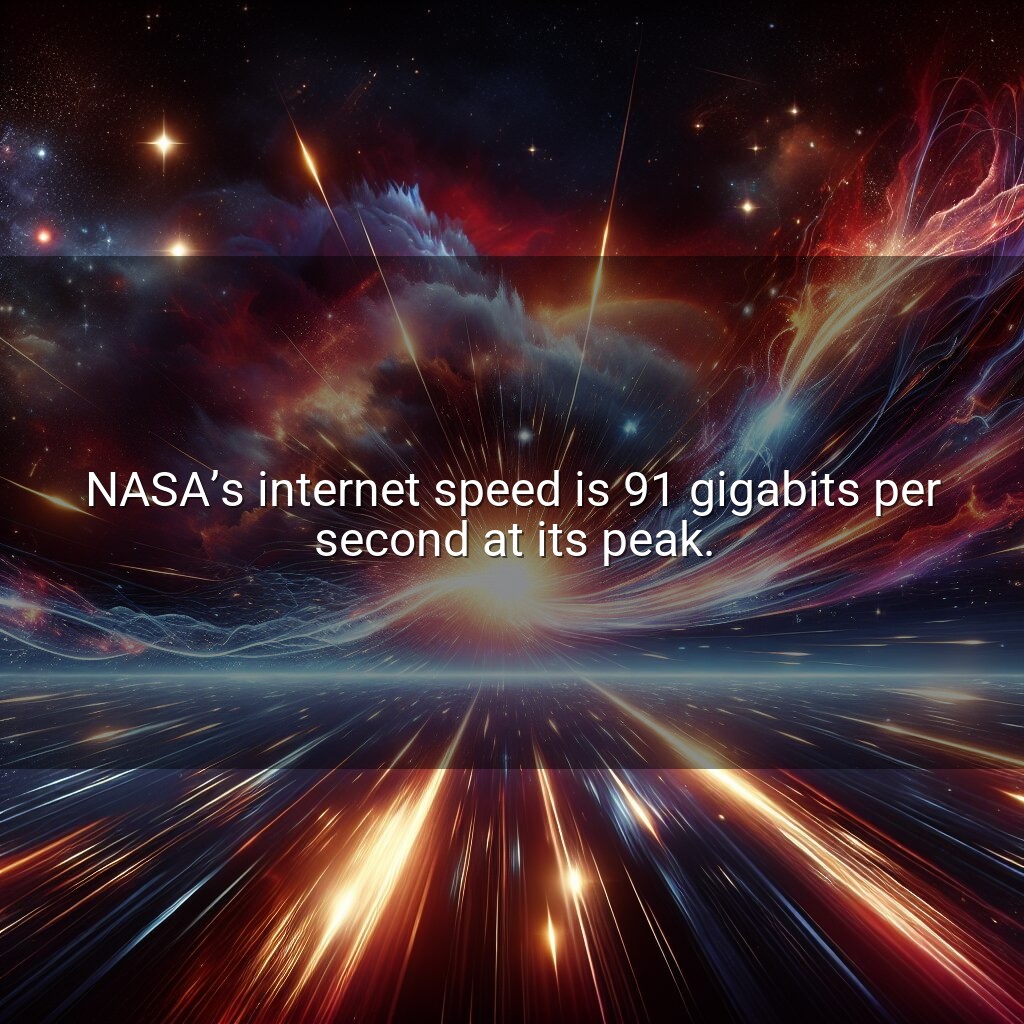 Velocidad de Internet de la NASA: 91 Gbps sorprende