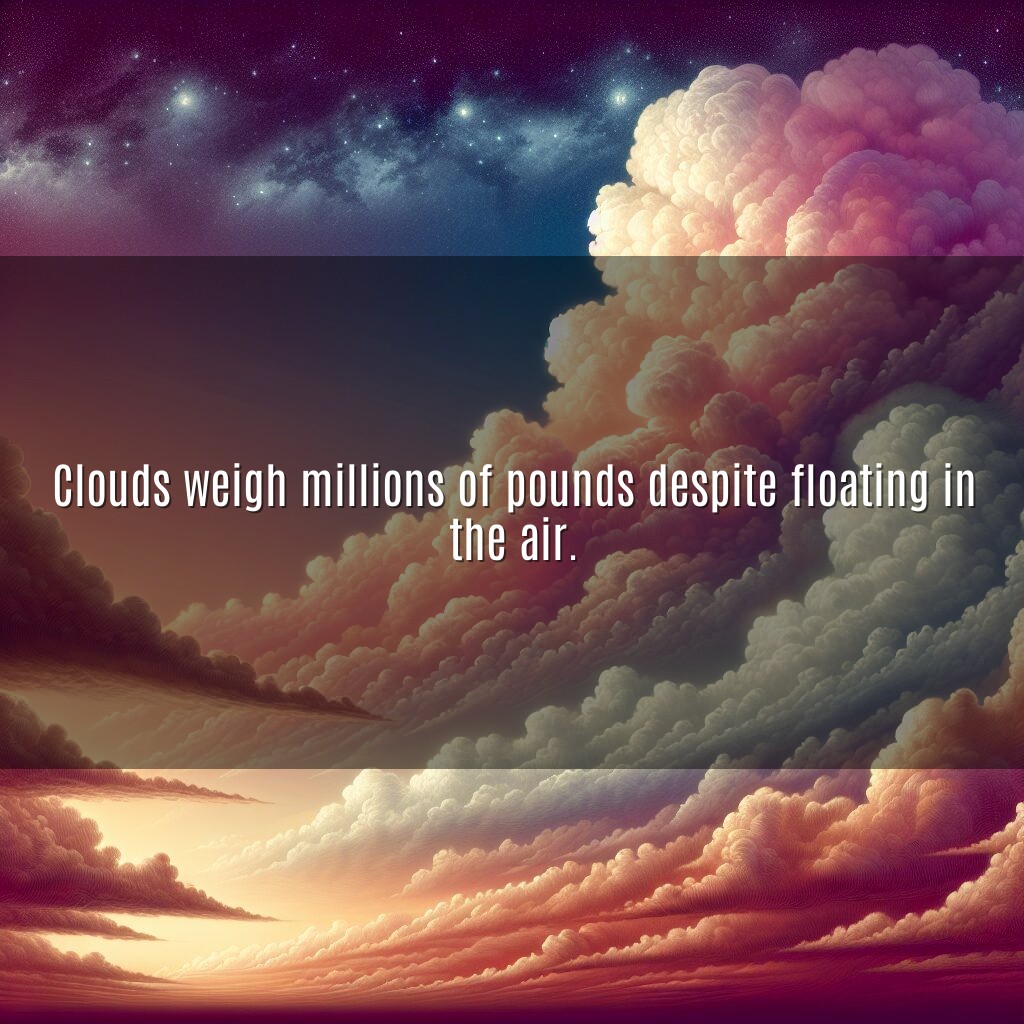 El asombroso peso de las nubes