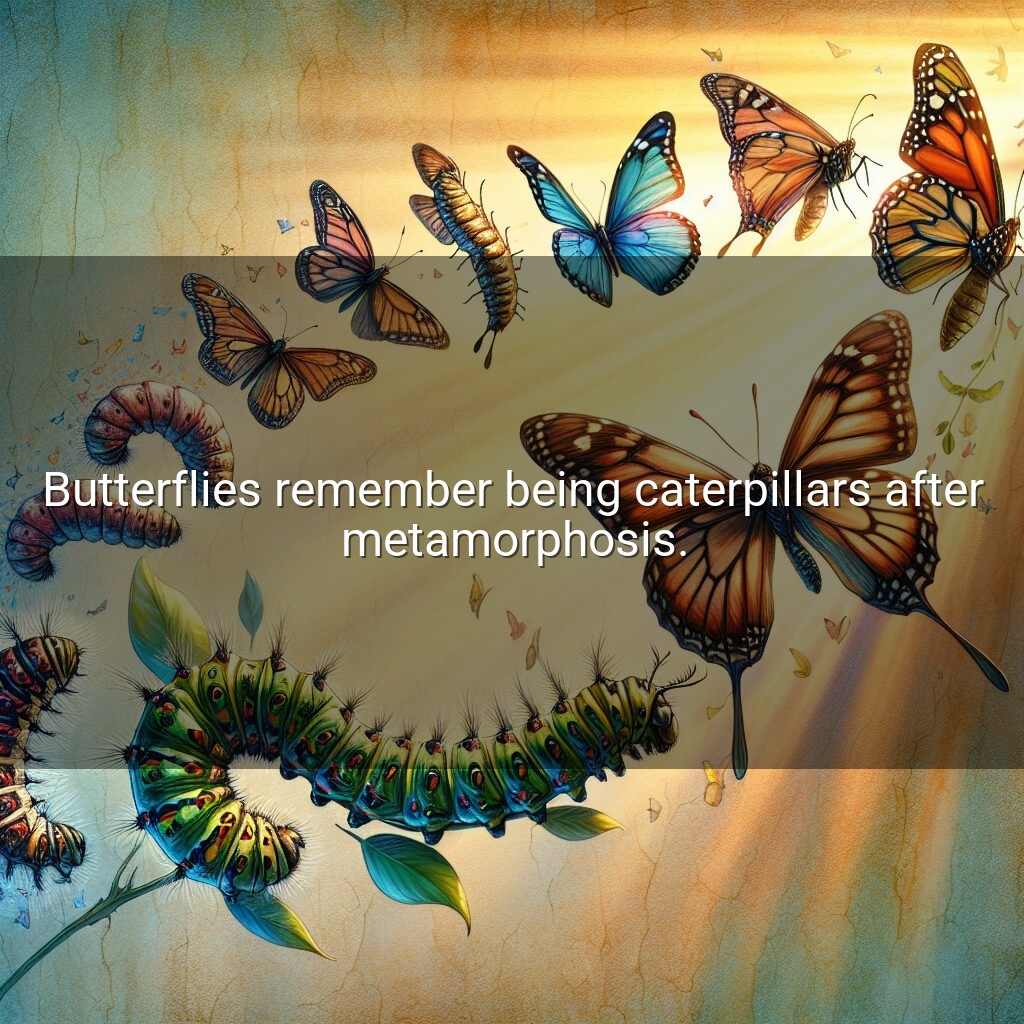 ¿Las mariposas recuerdan ser orugas?