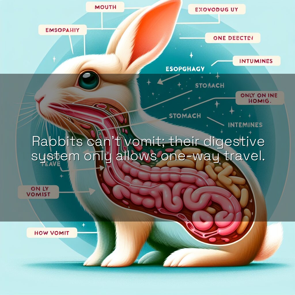 Por qué los conejos no pueden vomitar