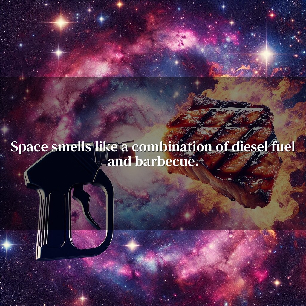 El aroma único del espacio: diésel y barbacoa