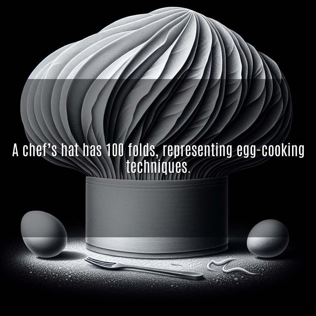 100 pliegues de sabiduría en un gorro de chef