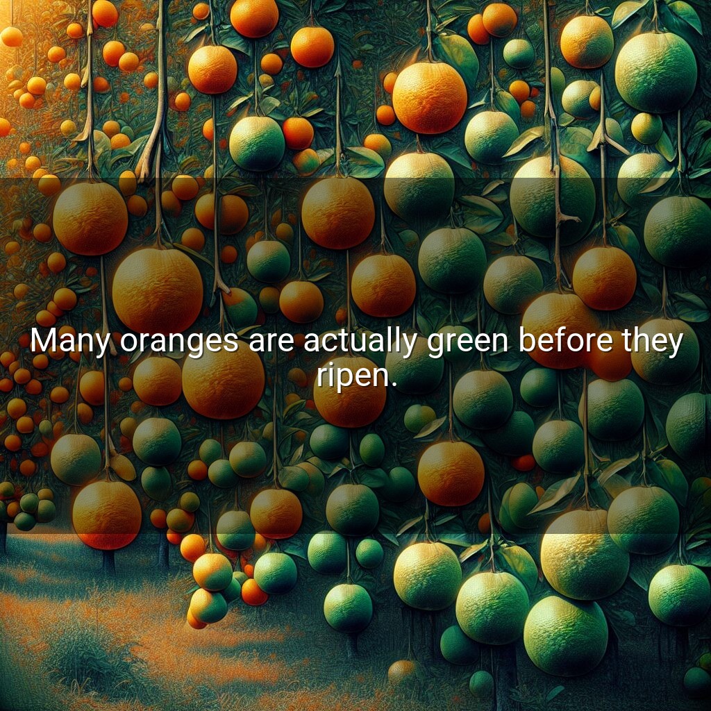 El enigma verde de las naranjas