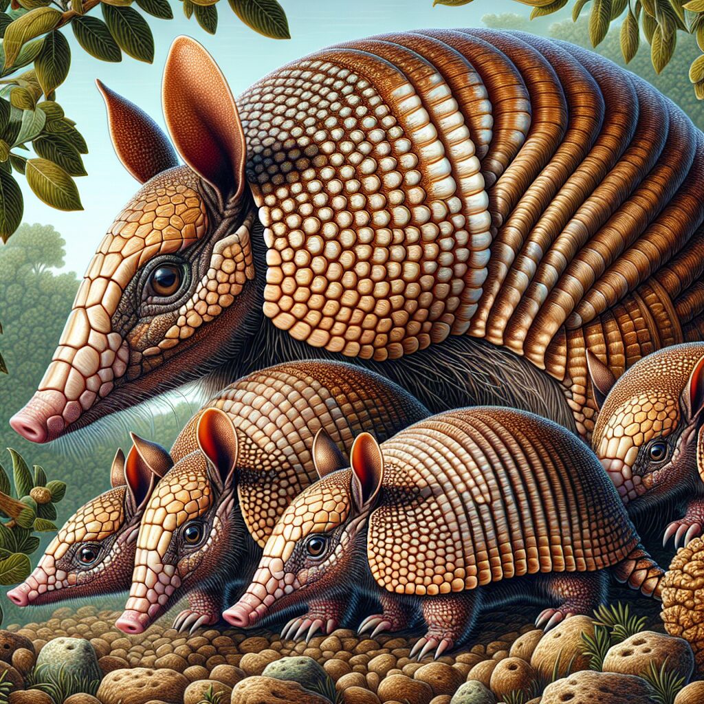 Armadillos: cuatrillizos idénticos explicados