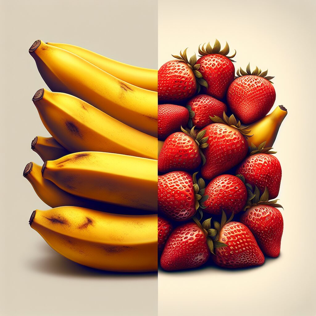 Los plátanos son bayas, pero las fresas no se consideran verdaderas bayas.