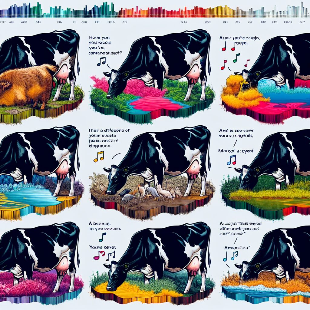 Las vacas tienen acentos únicos en el muo por región