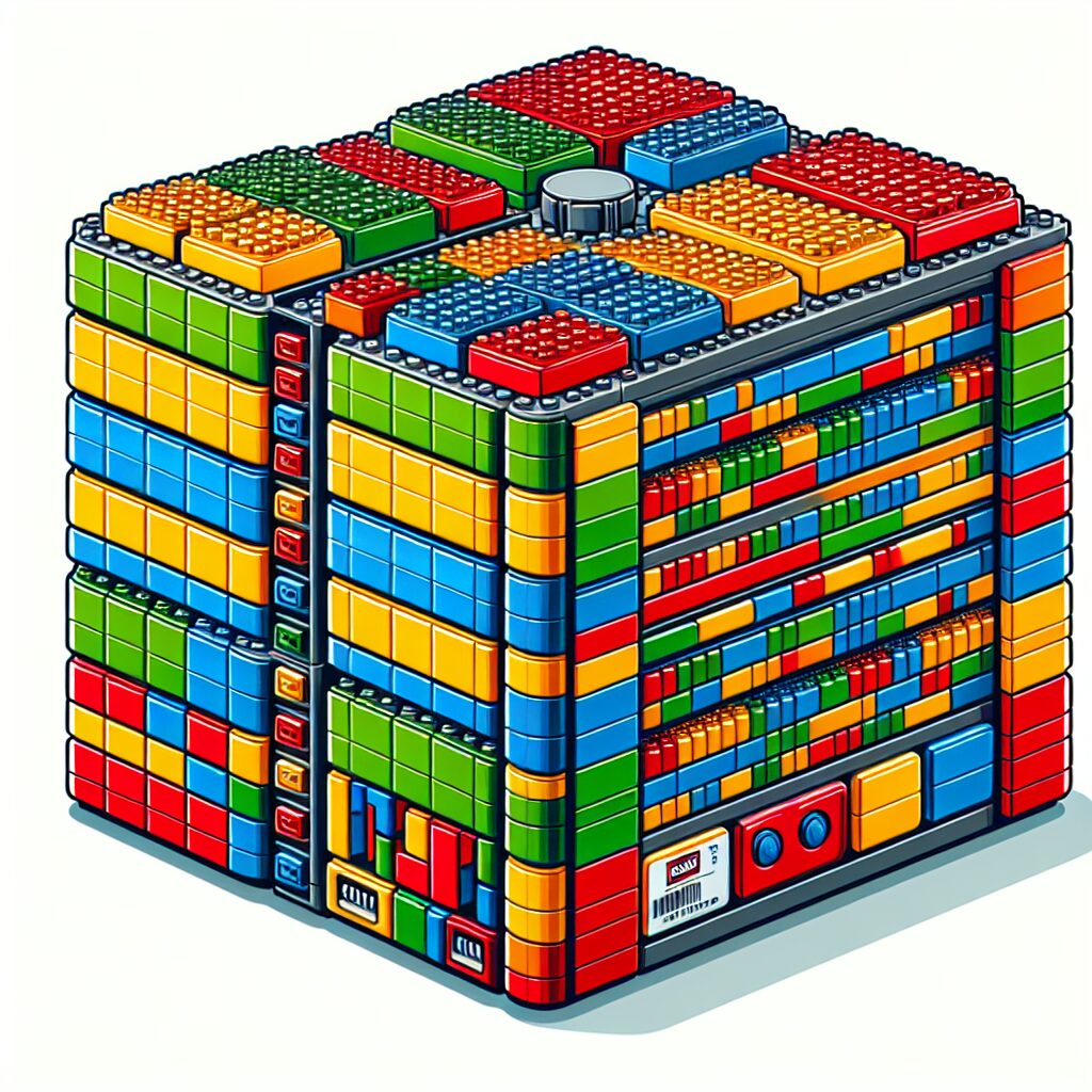 Orígenes del almacenamiento LEGO de Google