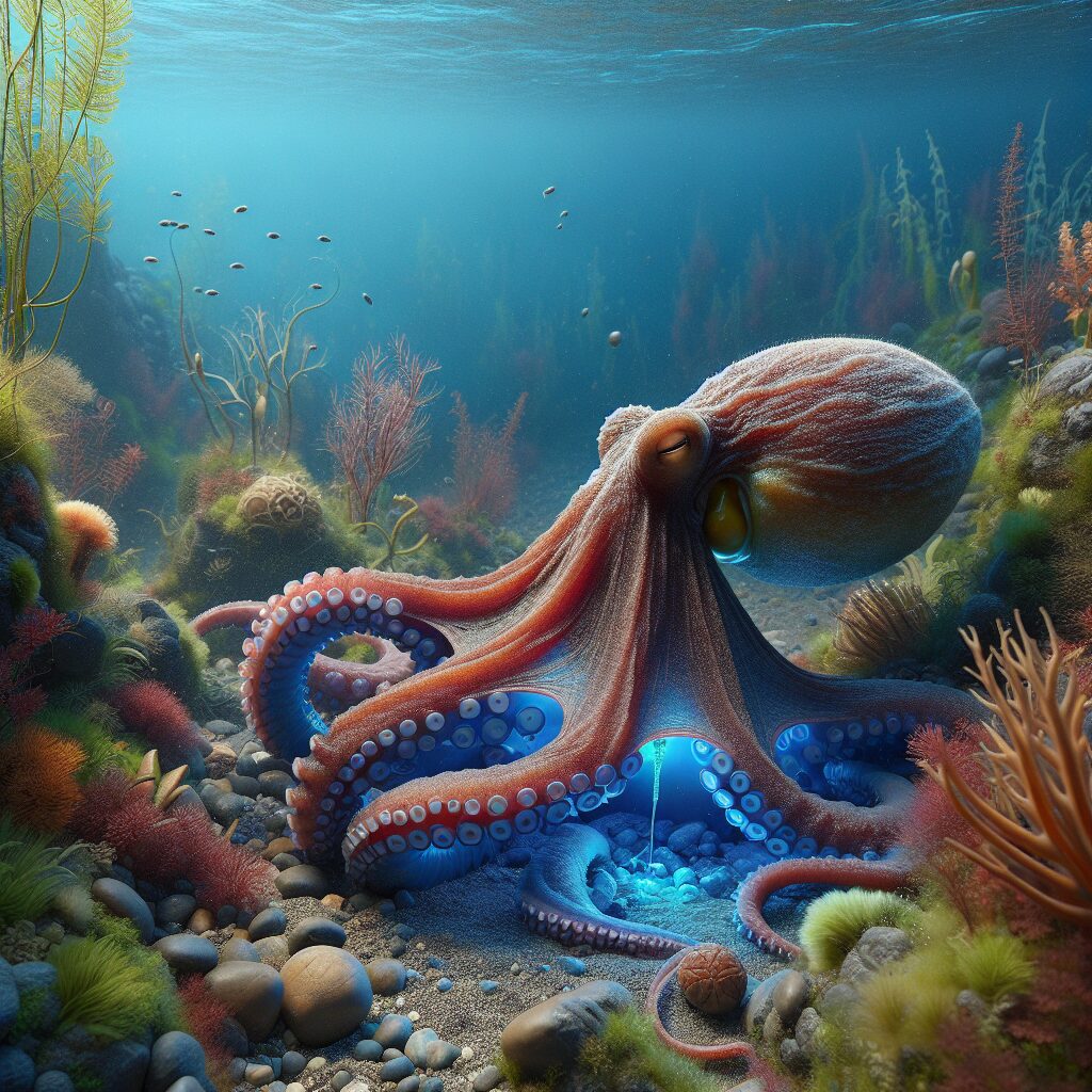 Por qué la sangre del pulpo es azul