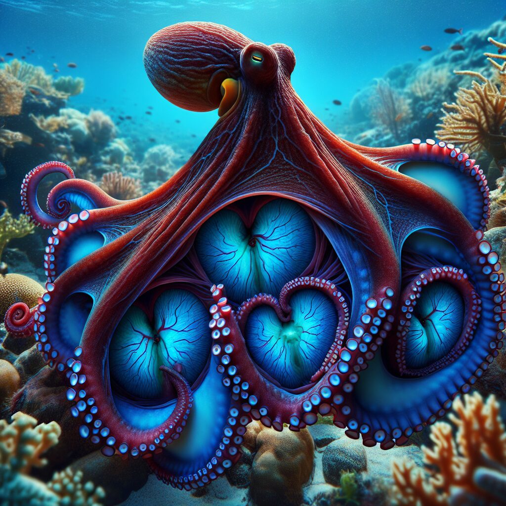 Pulpo: Tres Corazones, Sangre Azul