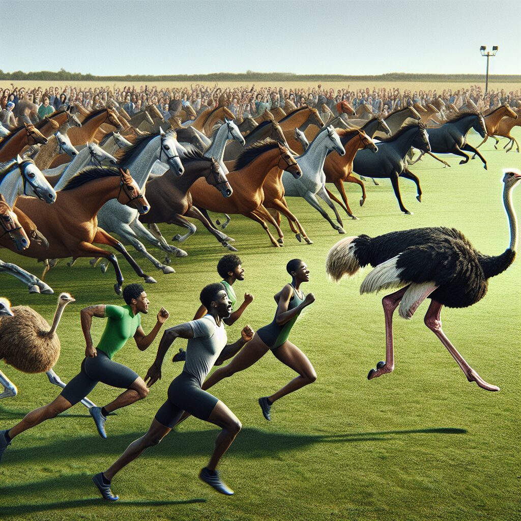 Avestruces: más rápido que los caballos