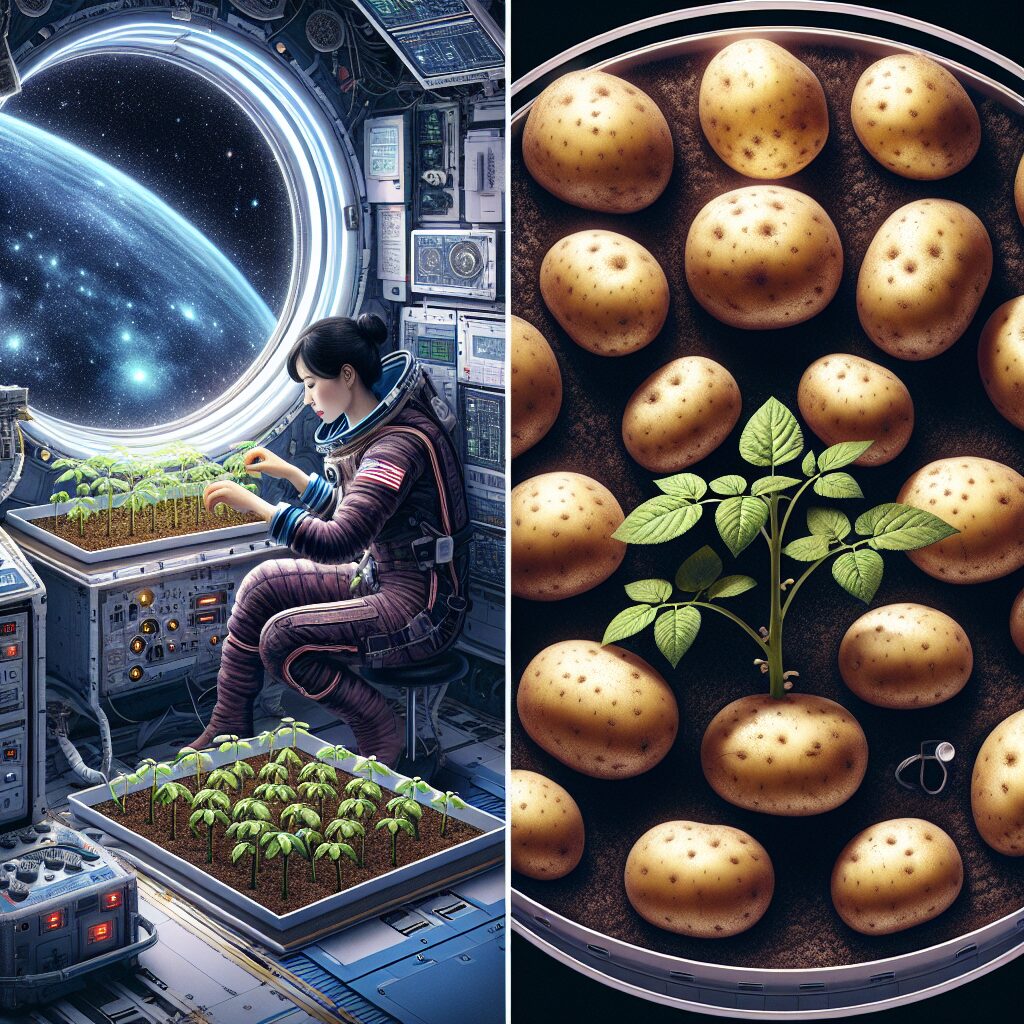 Primer alimento cultivado en el espacio