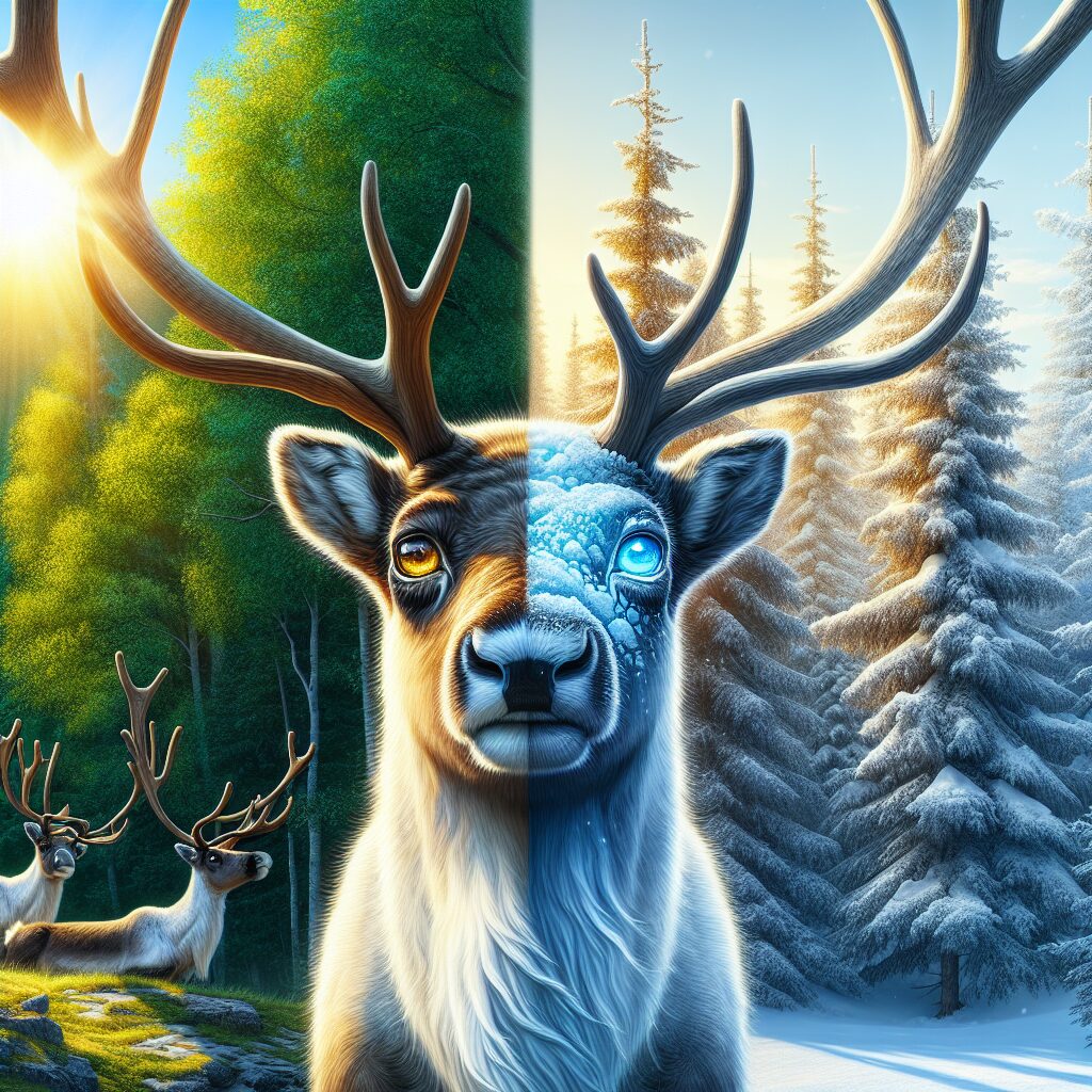 Los ojos de los renos cambian de color con las estaciones, del dorado en verano al azul en invierno.