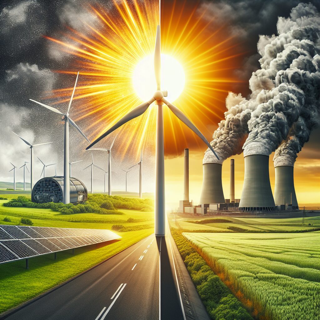Desafío de energía solar y eólica Combustibles fósiles