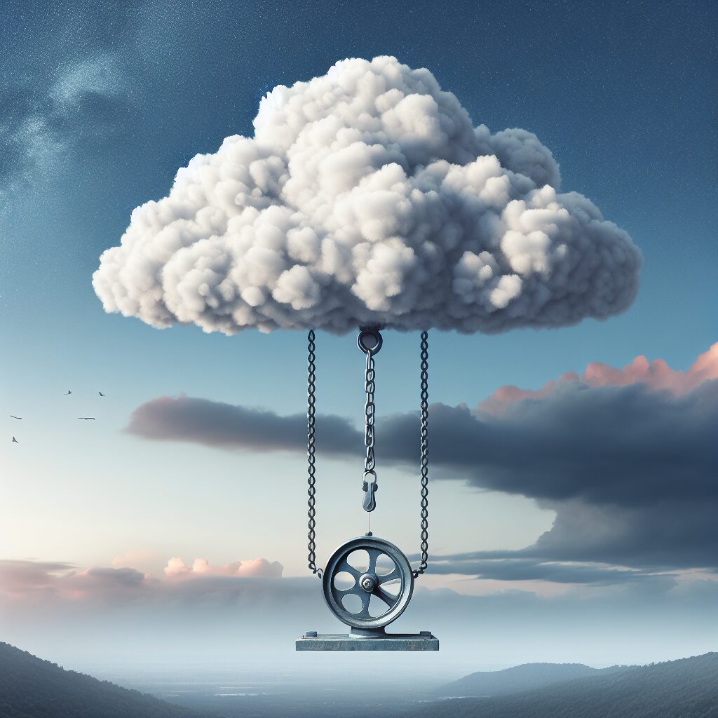 La nube promedio pesa alrededor de un millón de libras.