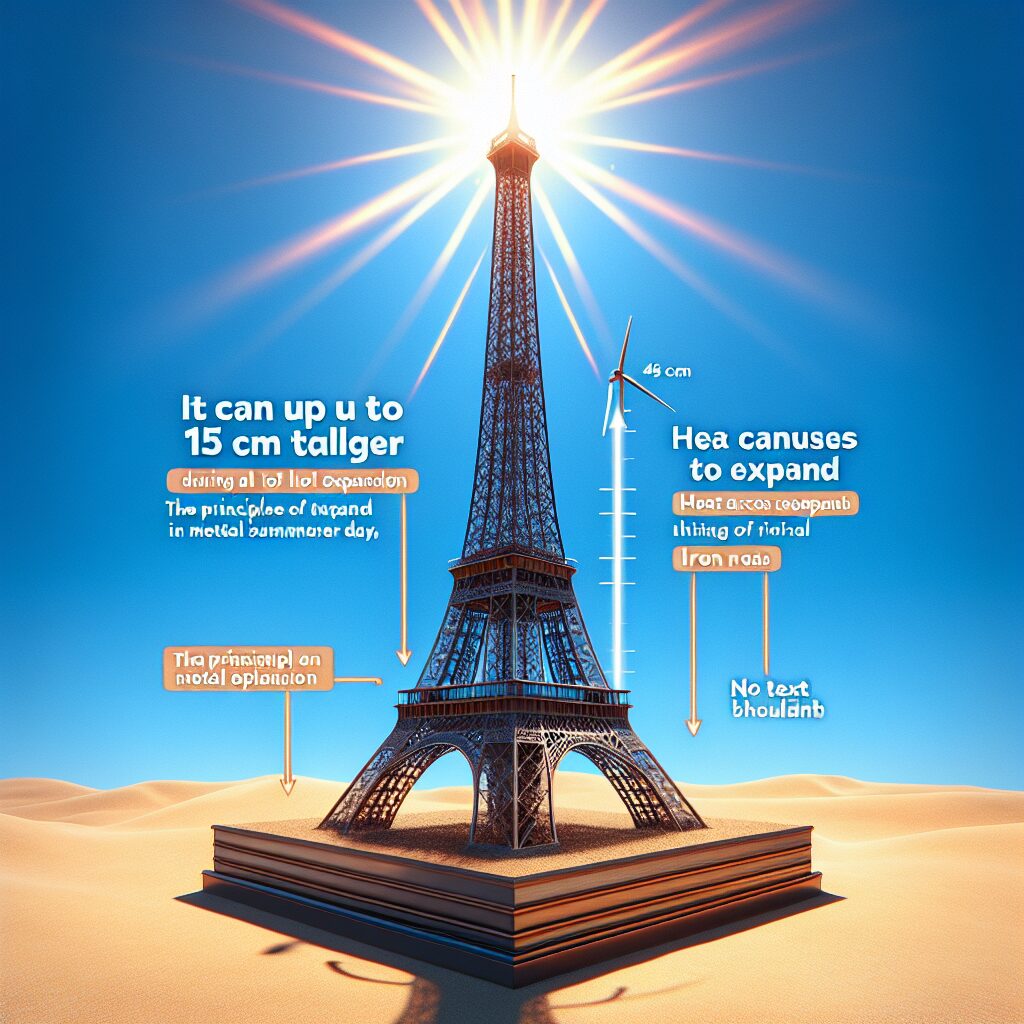 Por qué la Torre Eiffel crece más alta en verano