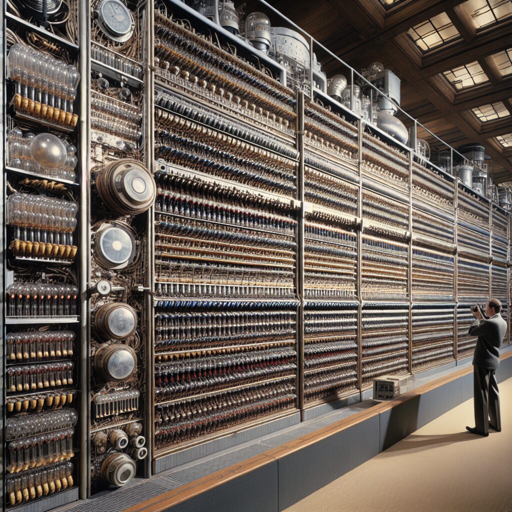 La computadora ENIAC pesaba más de 27 toneladas y utilizaba 18.000 tubos de vacío.