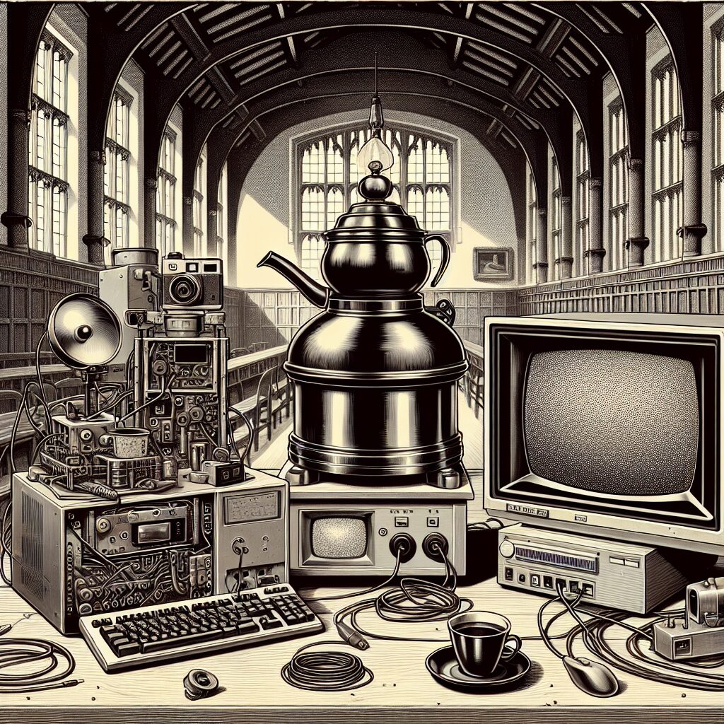 La primera cámara web se utilizó para controlar una cafetera en la Universidad de Cambridge.