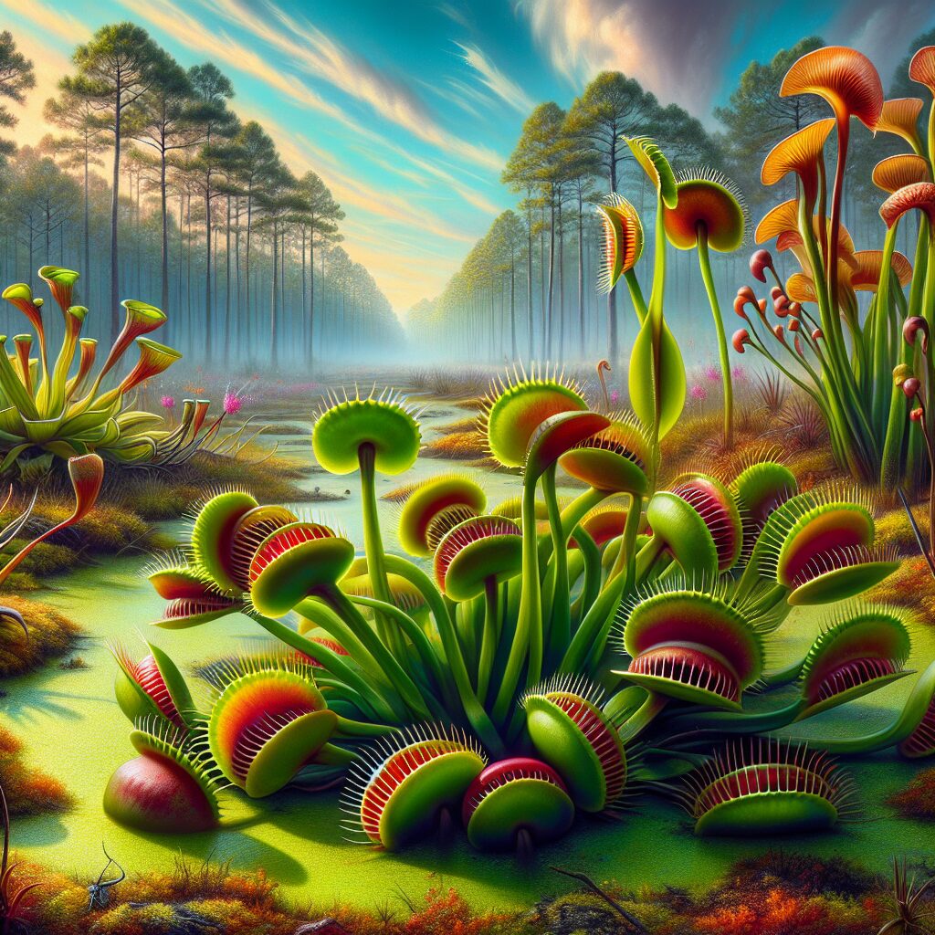 El hábitat nativo único de las Venus atrapamoscas