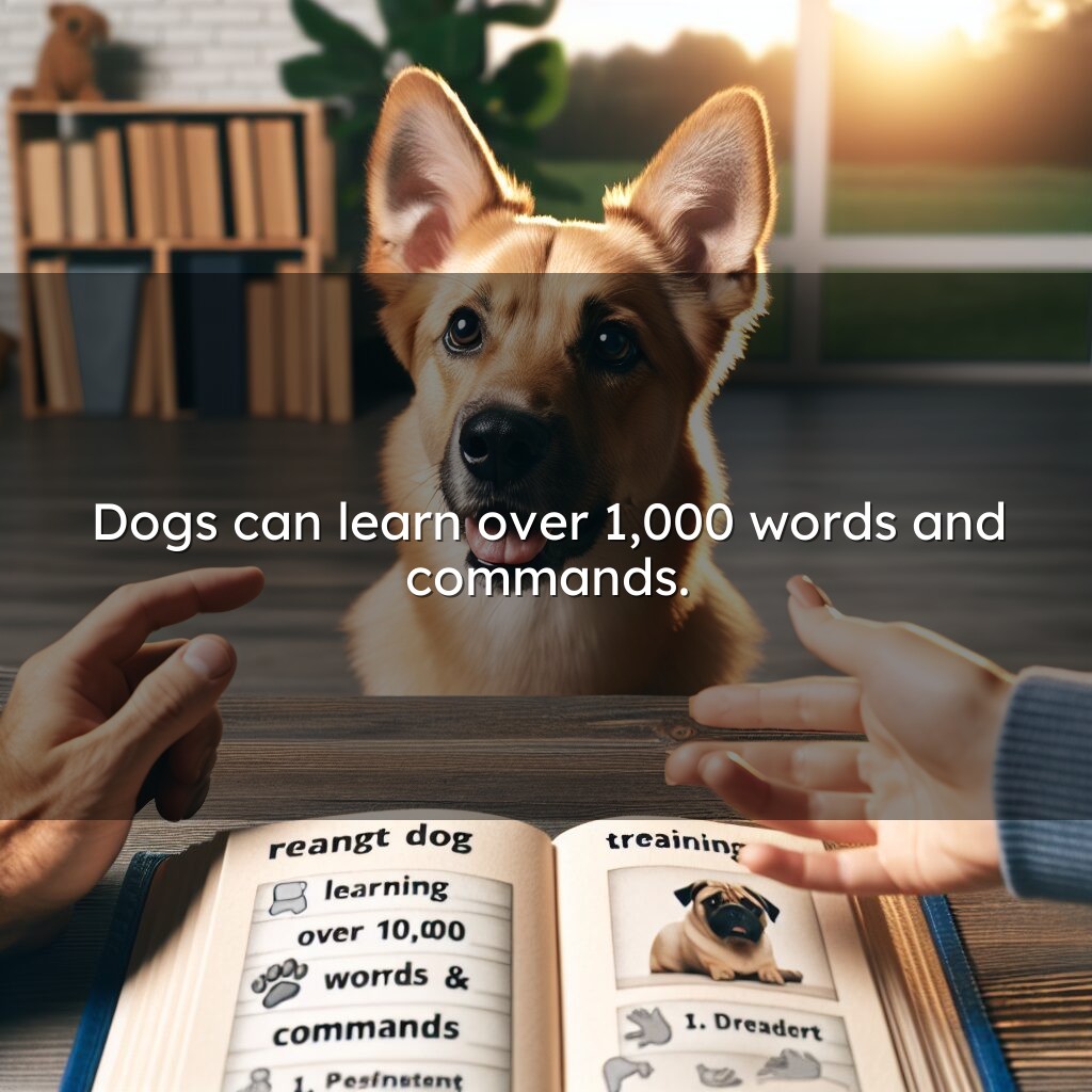 Los perros pueden aprender más de 1000 comandos
