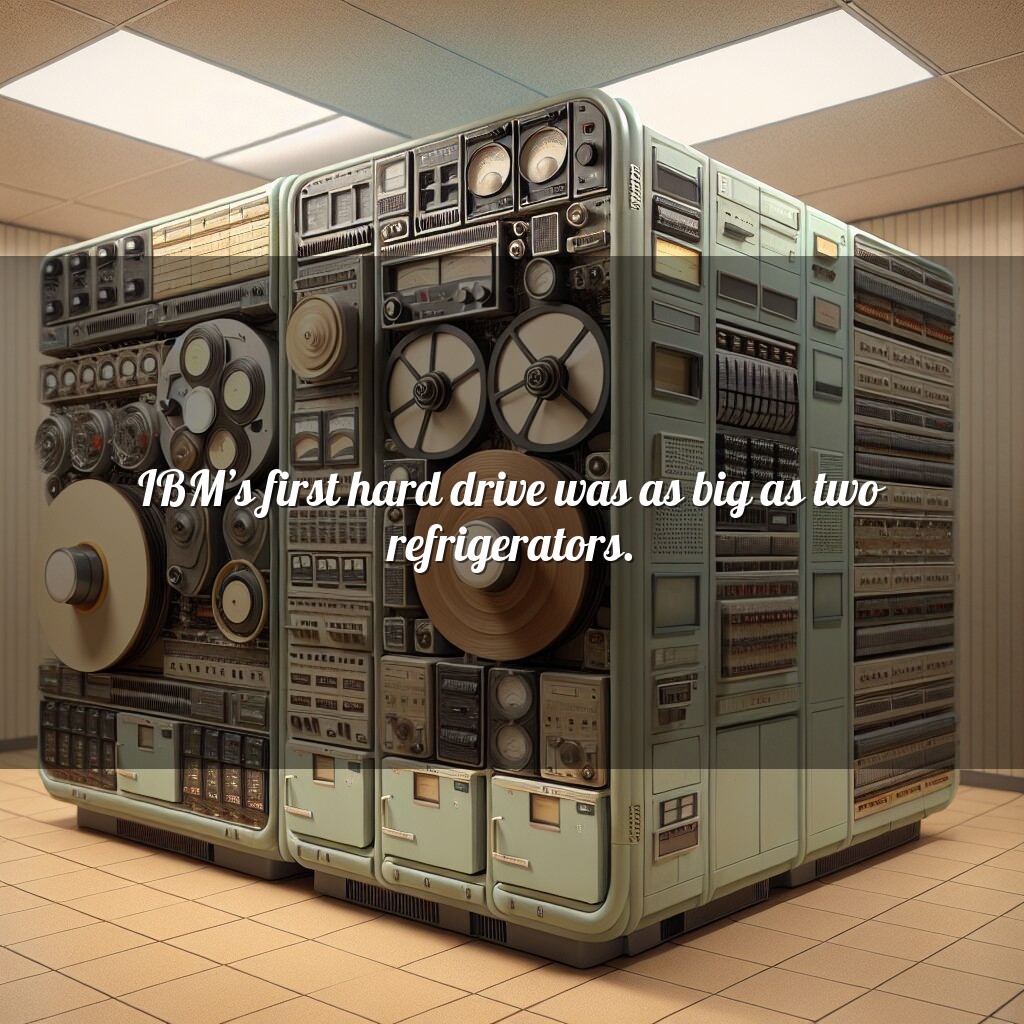 El primer disco duro masivo de IBM