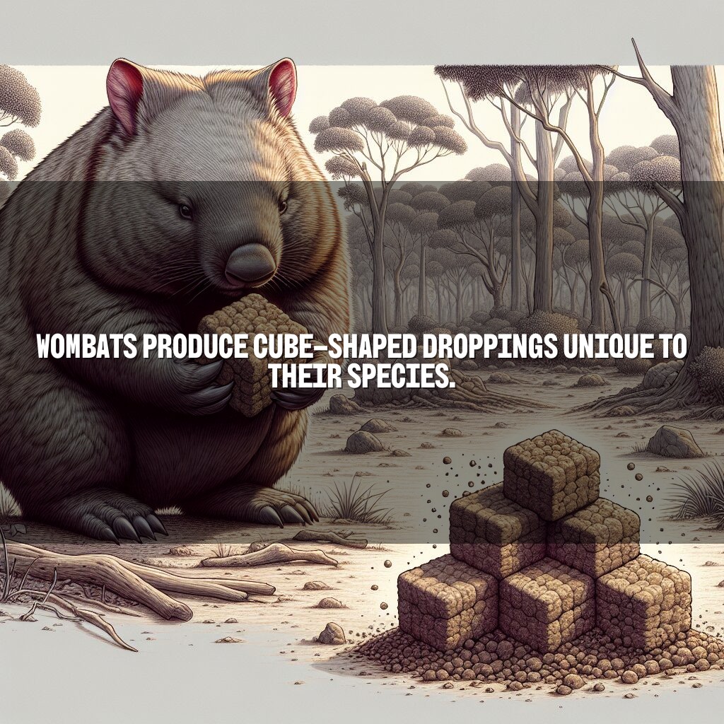 Por qué los wombats producen excrementos en forma de cubos