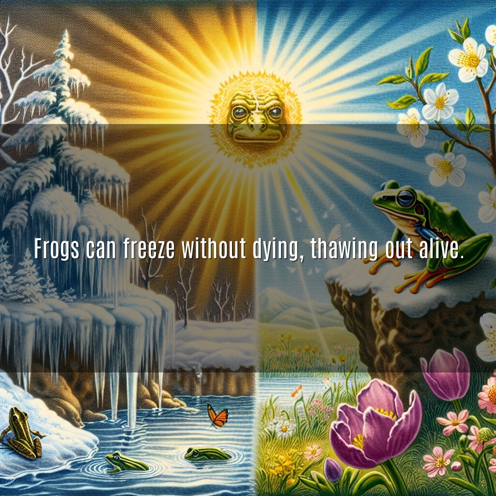 Las ranas se congelan sin morir