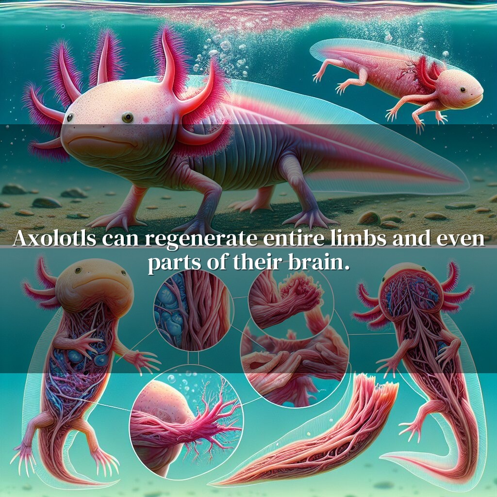 La notable regeneración de los ajolotes