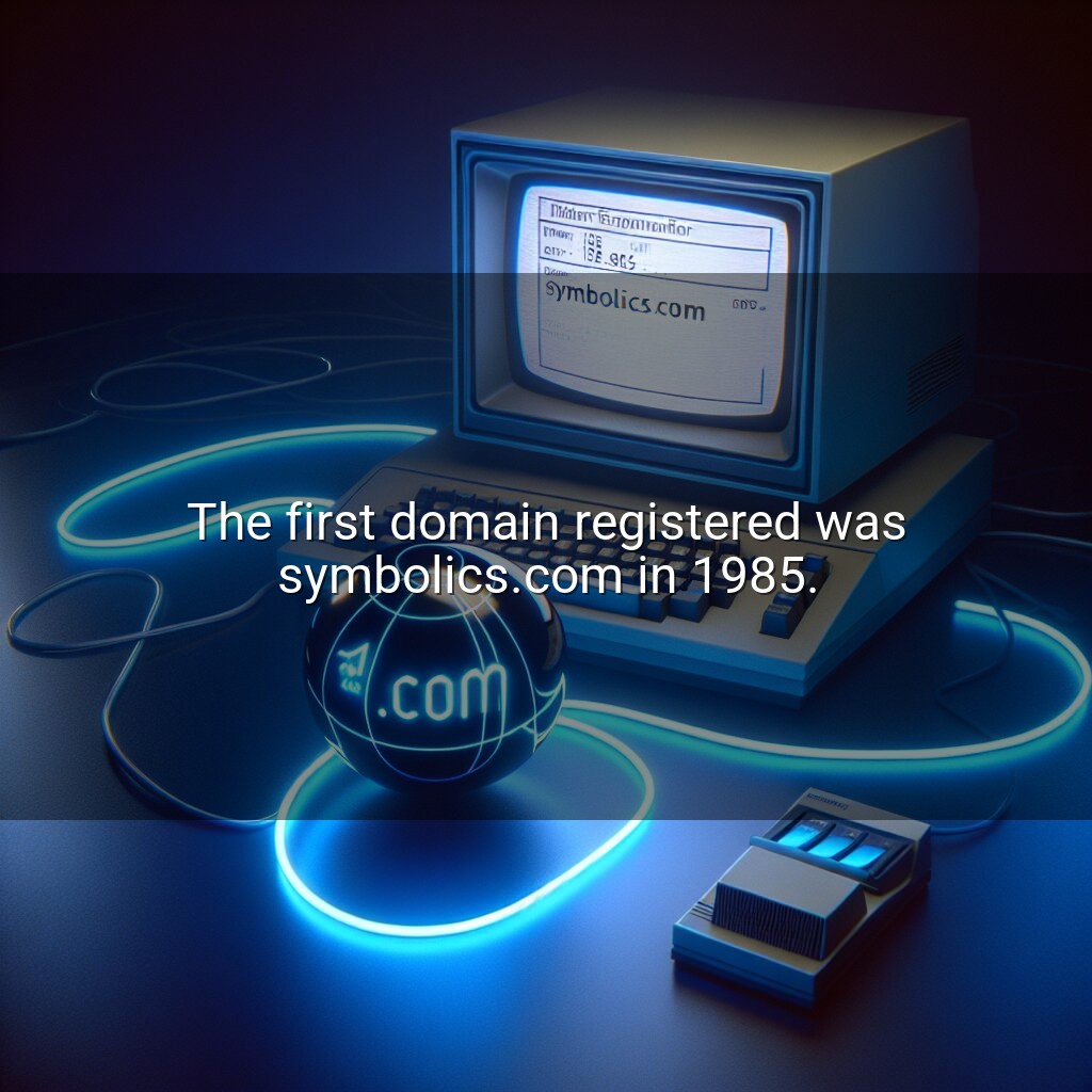 Primer dominio: Symbolics.com en 1985