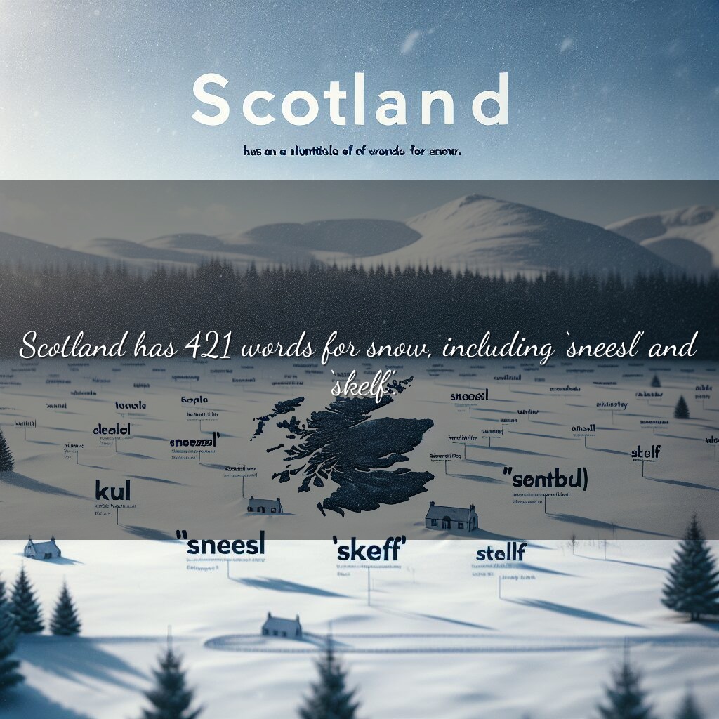 El vocabulario de nieve único de Escocia