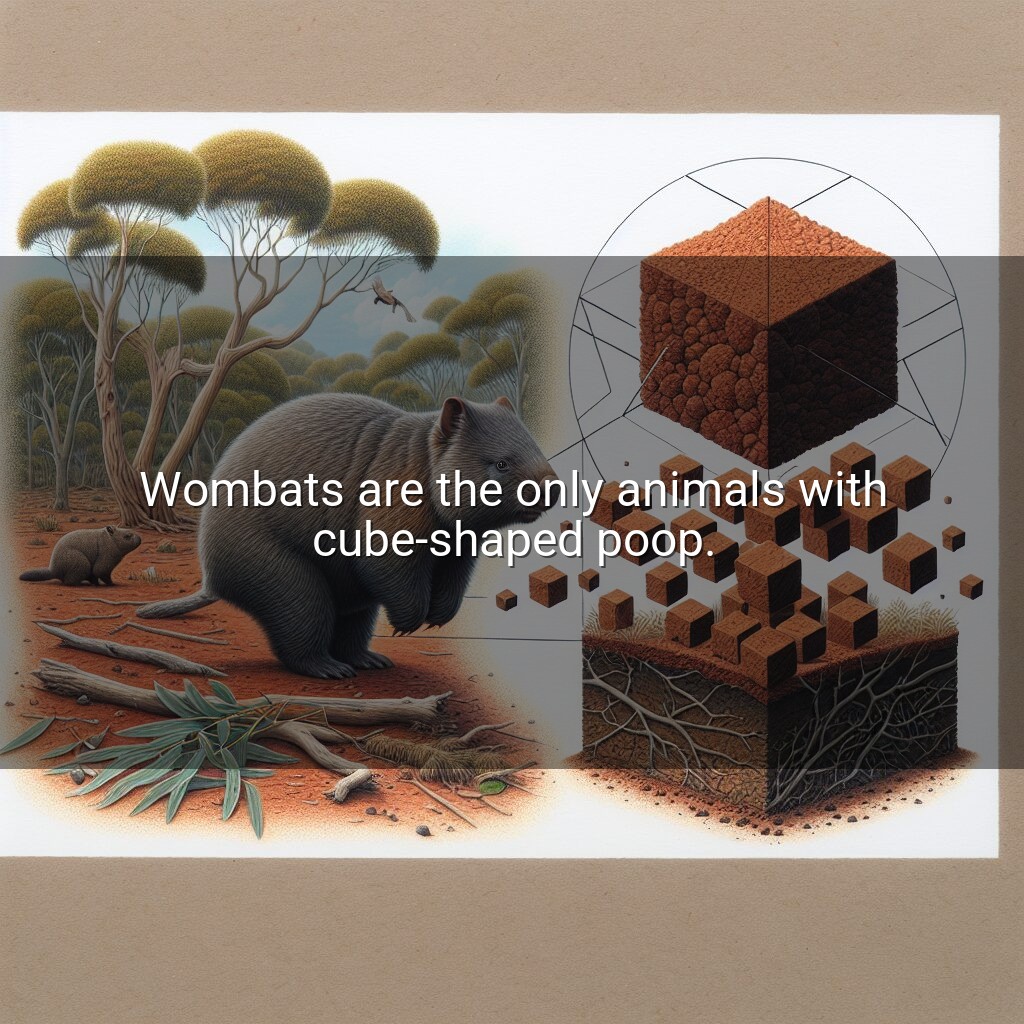 Explicación de la caca en forma de cubo de los wombats