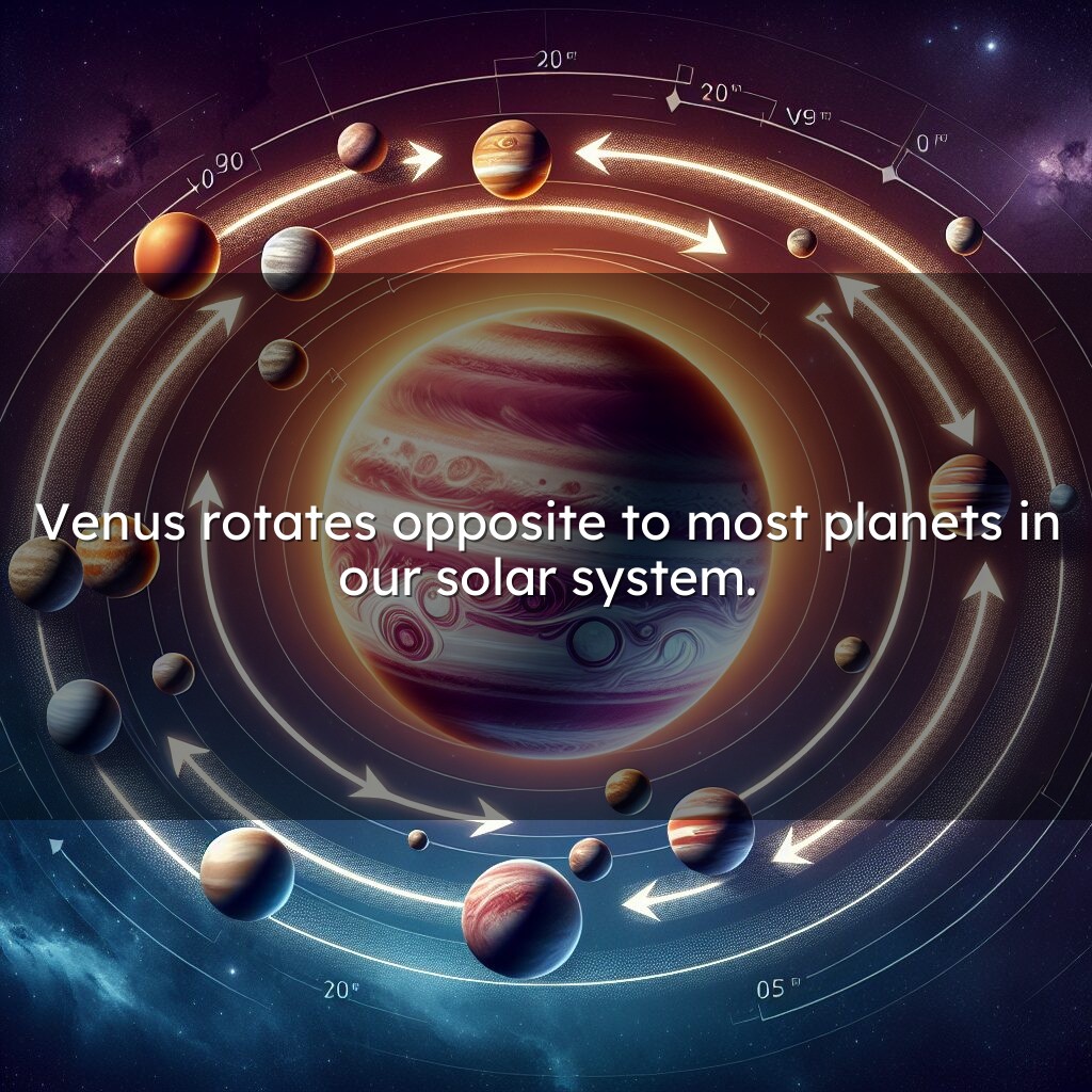 Por qué Venus gira hacia atrás